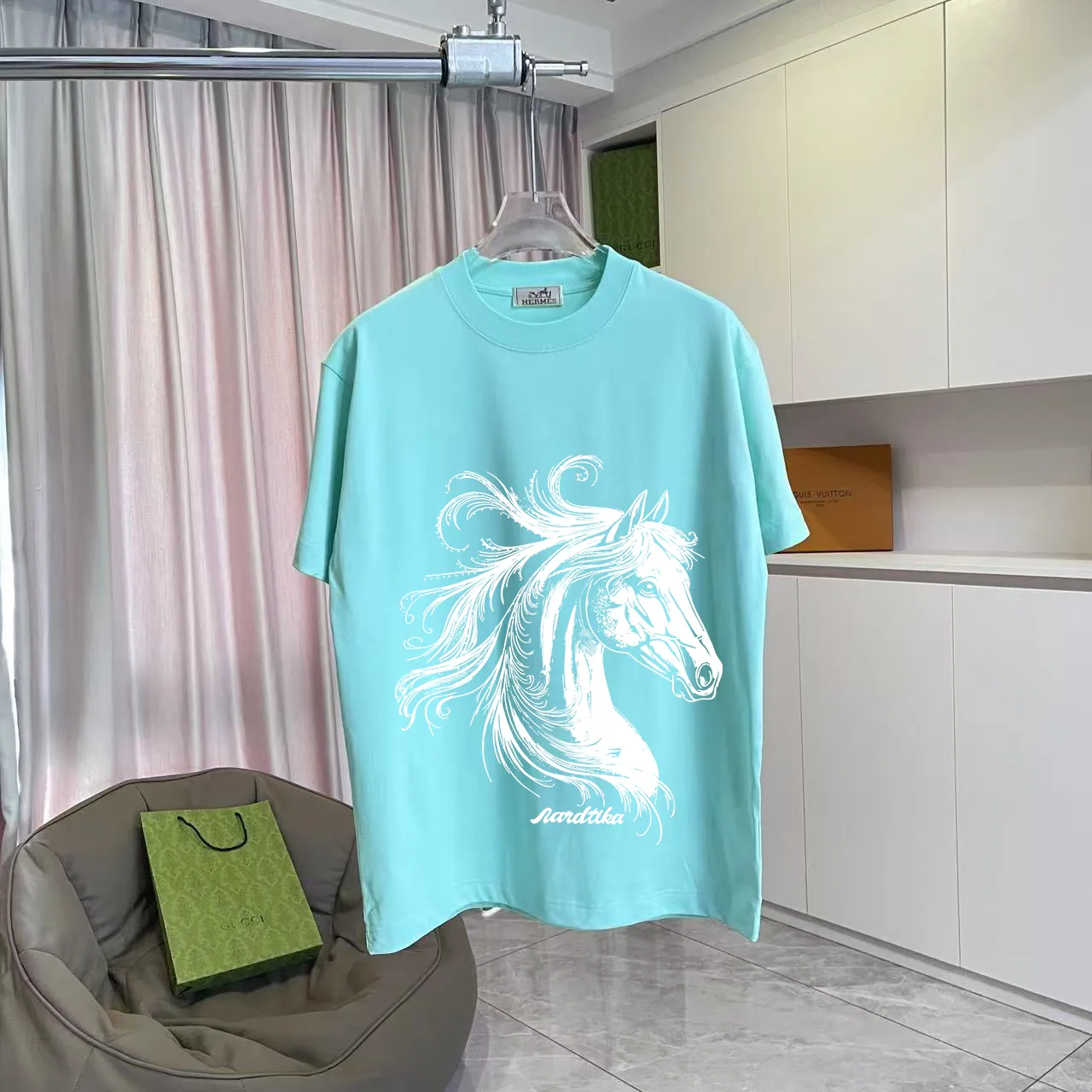 Herme* 2026 New Arrival logo 300g T Same Style Size：S M L XL XXL ：Black White Green Purple